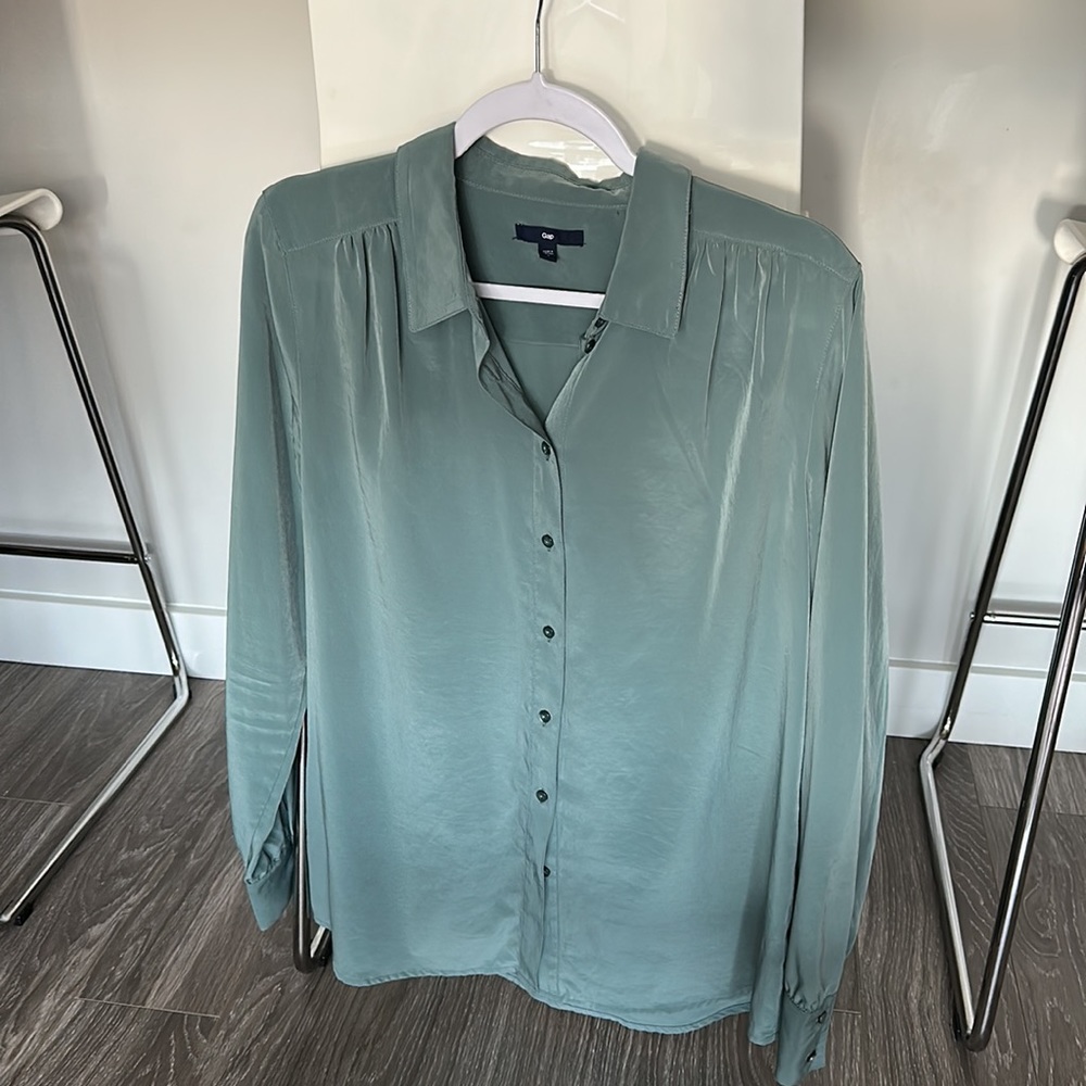 Gap Green Button Down - image 2